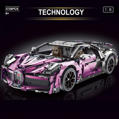 TiaGole MOC Motorized Building Block Set: Bugatti Divo Racing Car T5004A