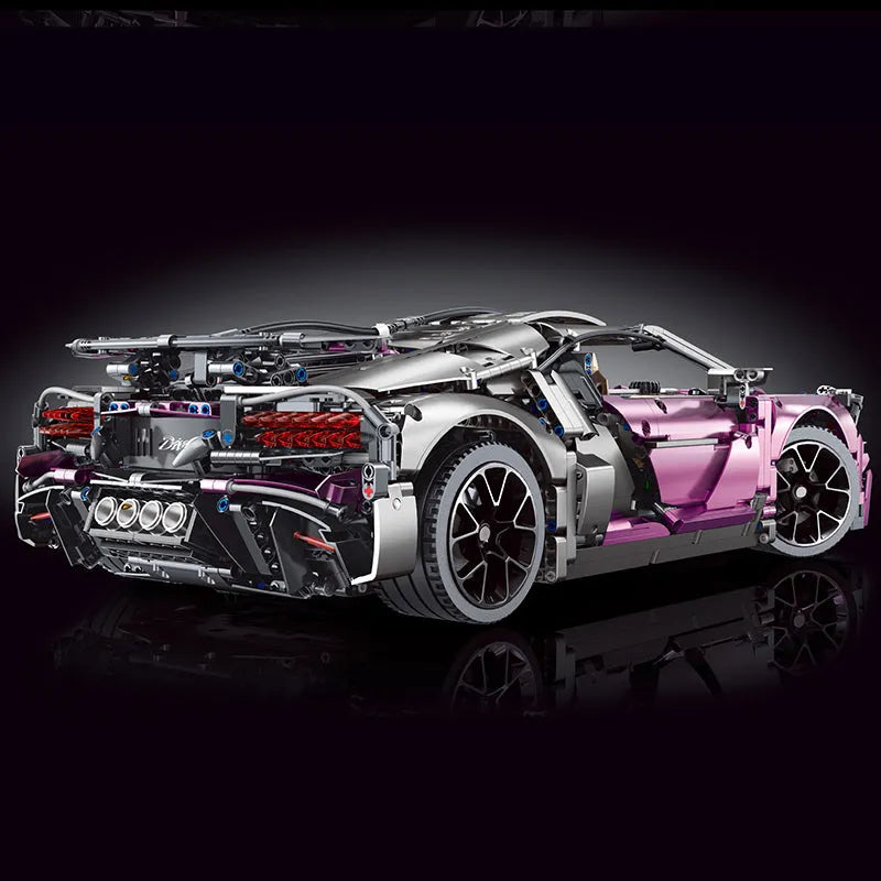 TiaGole MOC Motorized Building Block Set: Bugatti Divo Racing Car T5004A