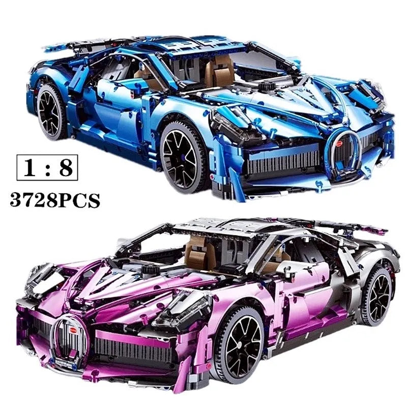 TiaGole MOC Motorized Building Block Set: Bugatti Divo Racing Car T5004A