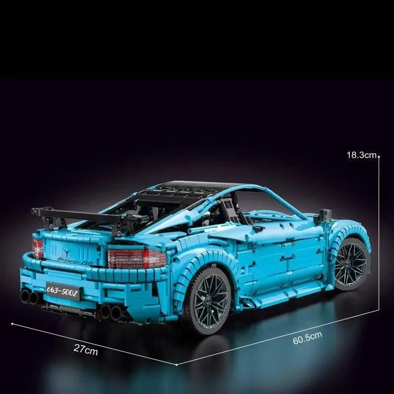 TiaGole MOC Motorized Building Block Set: C63 AMG Racing Car T5002