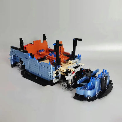 TiaGole MOC Motorized Building Block Set: Electroplated Camper Bus Van T5022A