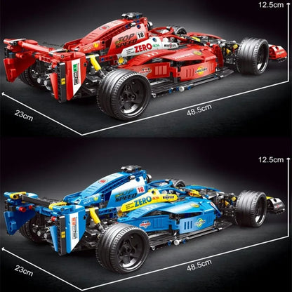 TiaGole MOC Motorized Building Block Set: F1 Alternate Super Racing Car T2018