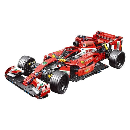 TiaGole MOC Motorized Building Block Set: F1 Alternate Super Racing Car T2018