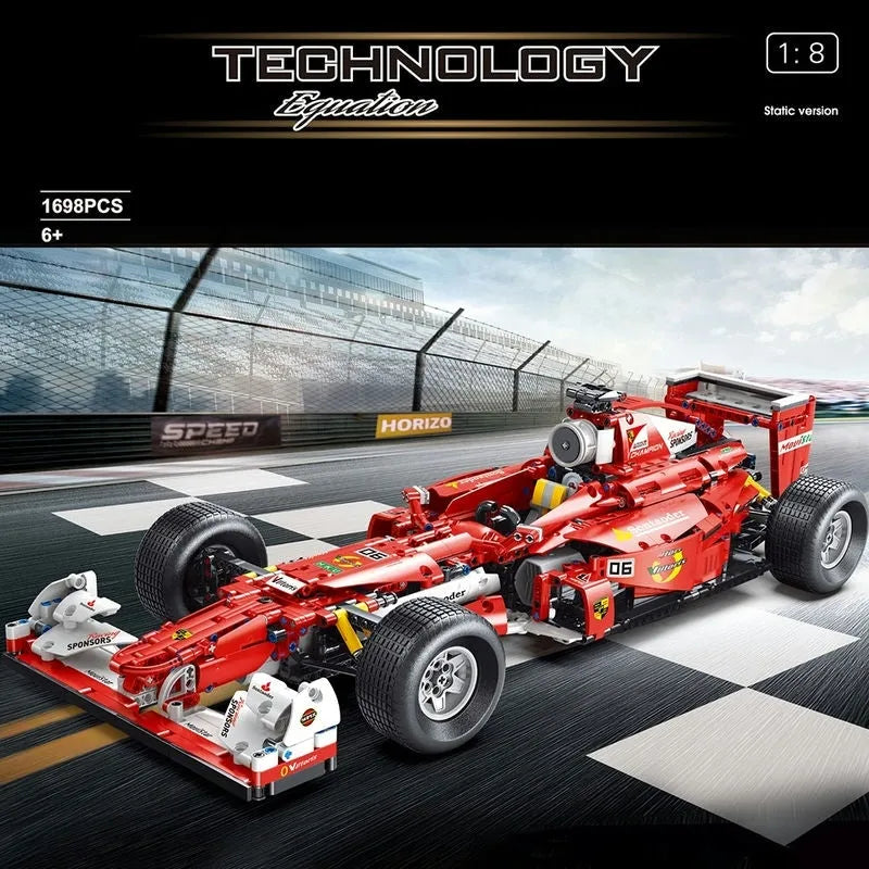 TiaGole MOC Motorized Building Block Set: F1 Formula One Racing Car T5006