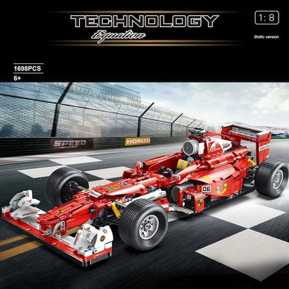 TiaGole MOC Motorized Building Block Set: F1 Formula One Racing Car T5006