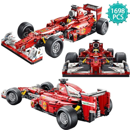 TiaGole MOC Motorized Building Block Set: F1 Formula One Racing Car T5006