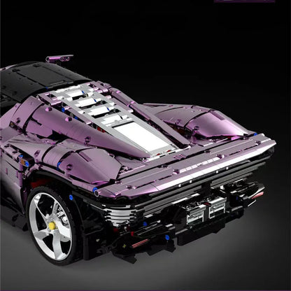 TiaGole MOC Motorized Building Block Set: Ferrari Daytona SP3 Supercar 006-1