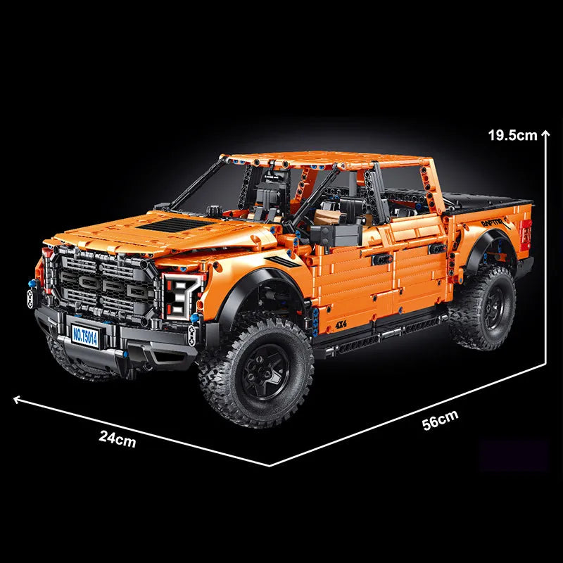 TiaGole MOC Motorized Building Block Set: Ford F-150 Raptor Pickup Truck T5014