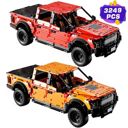 TiaGole MOC Motorized Building Block Set: Ford F-150 Raptor Pickup Truck T5014