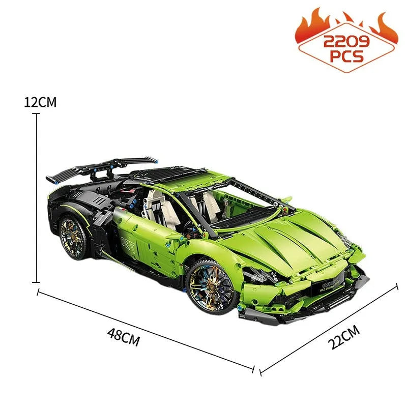 TiaGole MOC Building Block Set: Green Concept Sports Car T5028