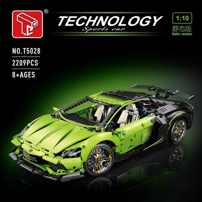 TiaGole MOC Building Block Set: Green Concept Sports Car T5028