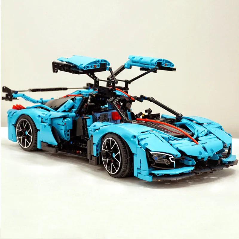 TiaGole MOC Motorized Building Block Set: Hong Qi S9 Super Racing Car T5011