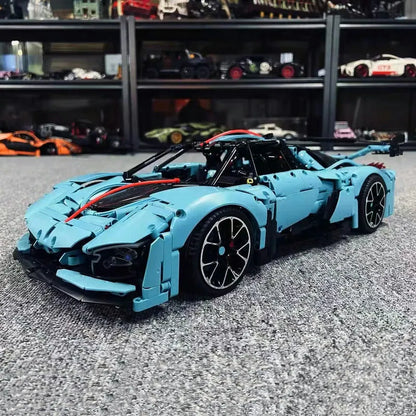 TiaGole MOC Motorized Building Block Set: Hong Qi S9 Super Racing Car T5011