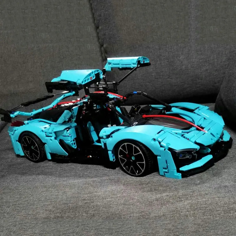TiaGole MOC Motorized Building Block Set: Hong Qi S9 Super Racing Car T5011