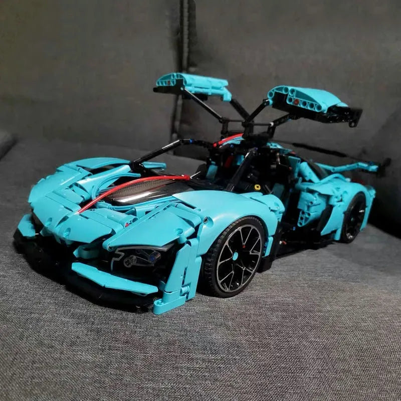 TiaGole MOC Motorized Building Block Set: Hong Qi S9 Super Racing Car T5011