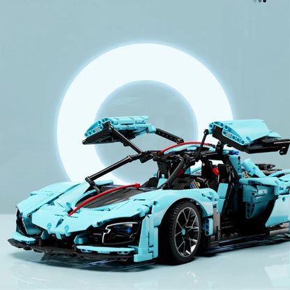 TiaGole MOC Motorized Building Block Set: Hong Qi S9 Super Racing Car T5011