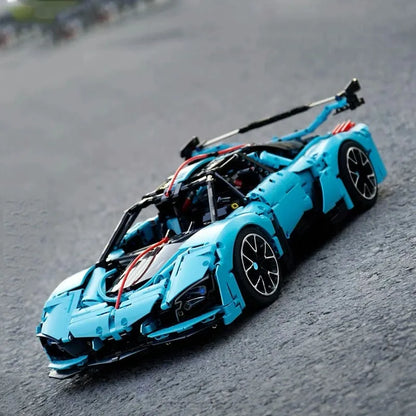 TiaGole MOC Motorized Building Block Set: Hong Qi S9 Super Racing Car T5011