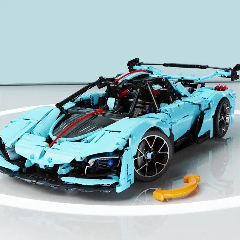 TiaGole MOC Motorized Building Block Set: Hong Qi S9 Super Racing Car T5011