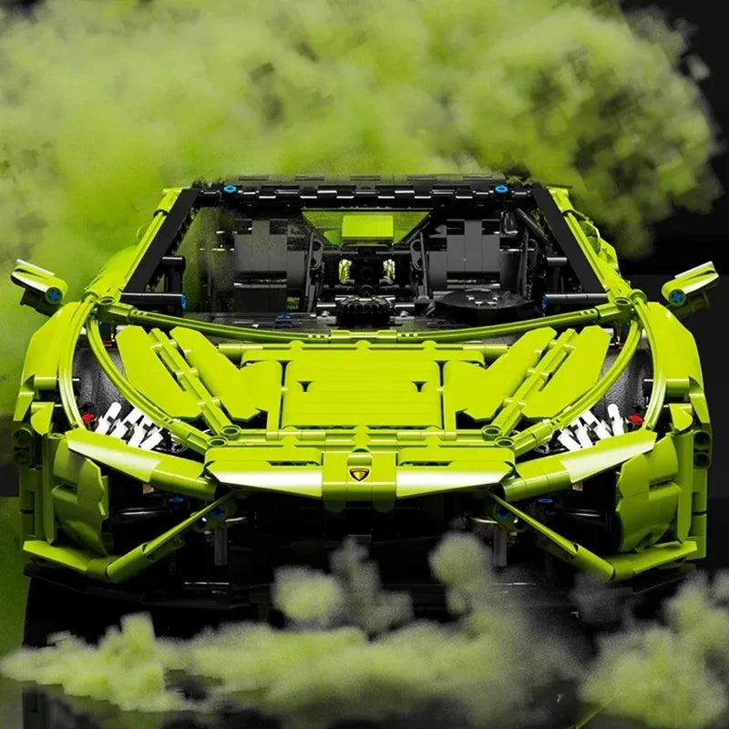 TiaGole MOC Motorized Building Block Set: Huracan Evo Spyder Racing Car T5003