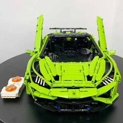 TiaGole MOC Motorized Building Block Set: Huracan Evo Spyder Racing Car T5003
