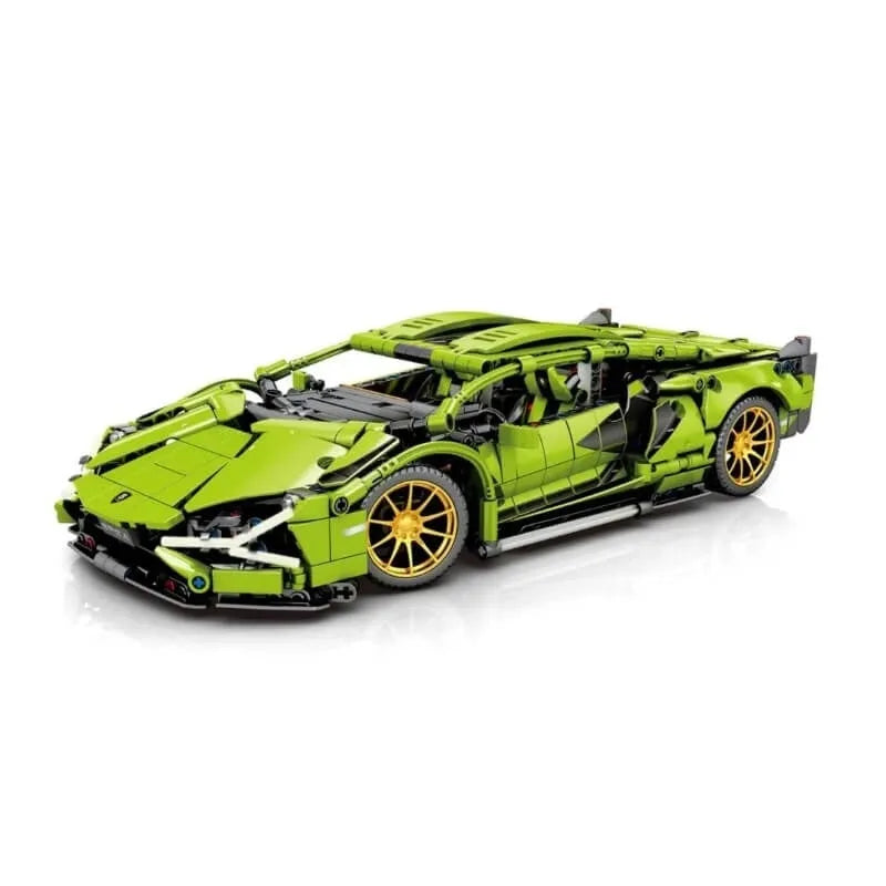 TiaGole MOC Motorized Building Block Set: Lambo Sian FKP37 Racing Car T2007