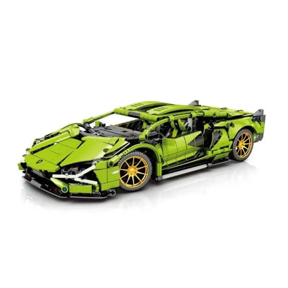 TiaGole MOC Motorized Building Block Set: Lambo Sian FKP37 Racing Car T2007