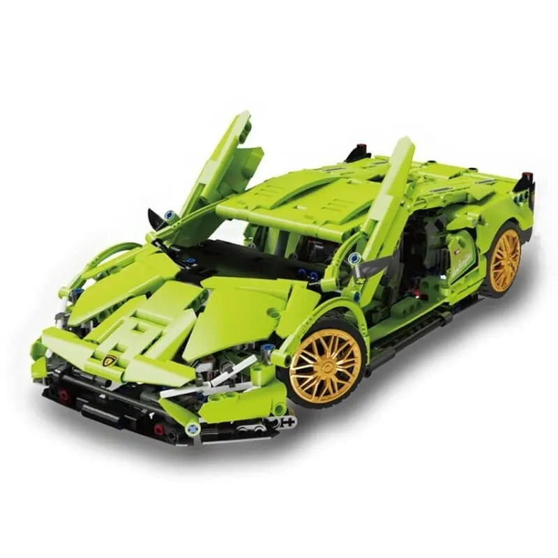 TiaGole MOC Motorized Building Block Set: Lambo Sian FKP37 Racing Car T2007