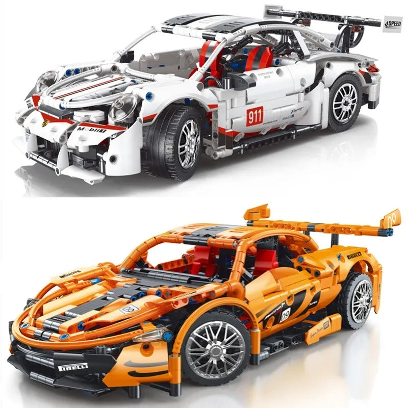 TiaGole MOC Motorized Building Block Set: McLaren P1 Sports Racing Car T2009