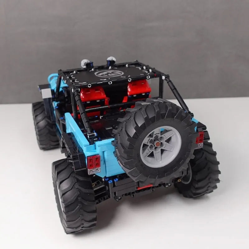 TiaGole MOC Motorized Building Block Set: Off-Road JEEP Wrangler Trailcat SUV T5010