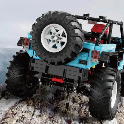 TiaGole MOC Motorized Building Block Set: Off-Road JEEP Wrangler Trailcat SUV T5010