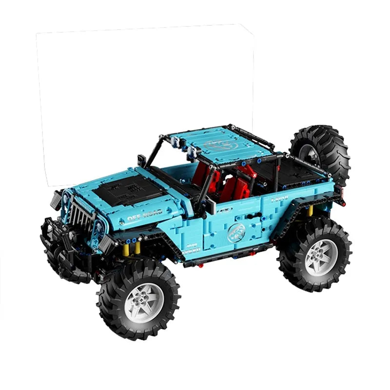 TiaGole MOC Motorized Building Block Set: Off-Road JEEP Wrangler Trailcat SUV T5010