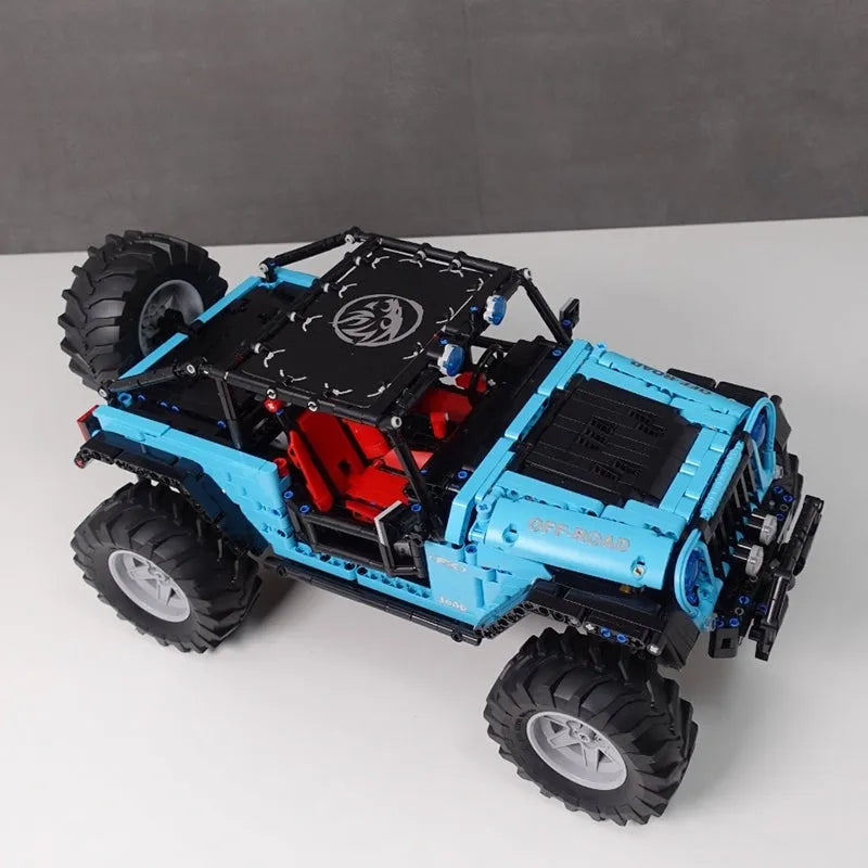 TiaGole MOC Motorized Building Block Set: Off-Road JEEP Wrangler Trailcat SUV T5010