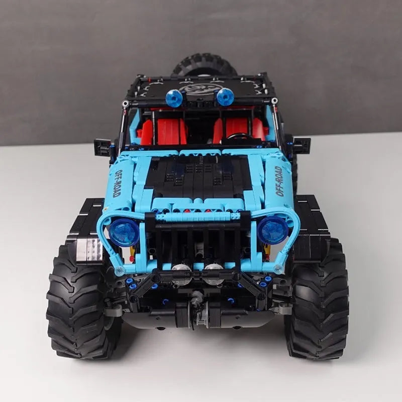 TiaGole MOC Motorized Building Block Set: Off-Road JEEP Wrangler Trailcat SUV T5010