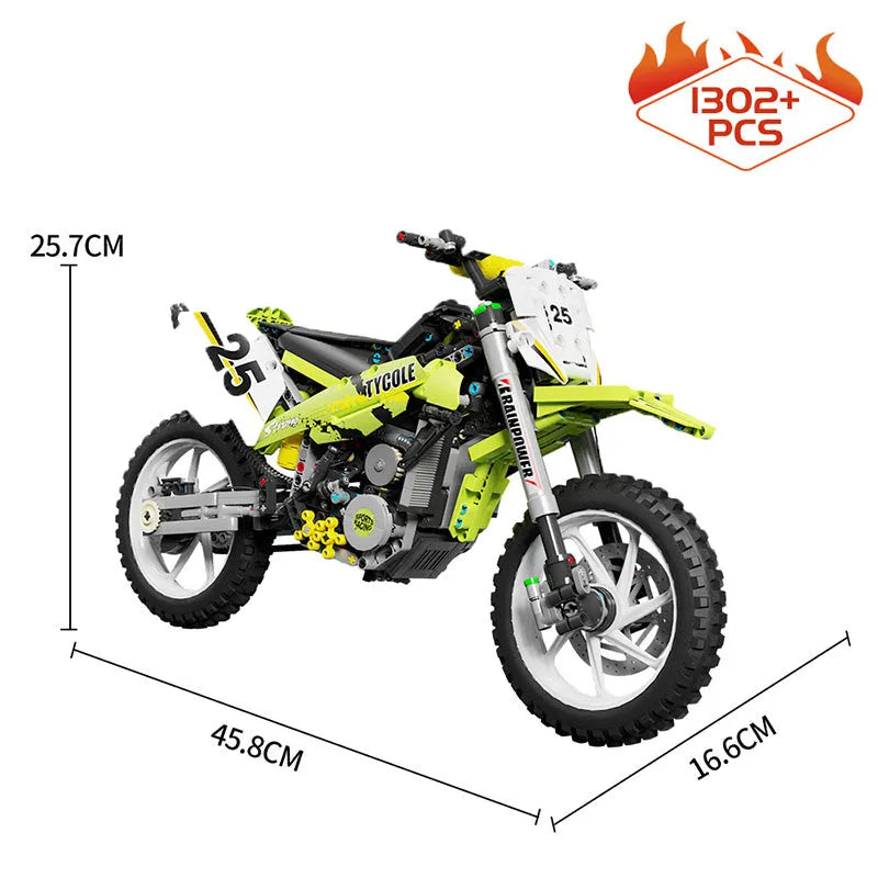 TiaGole MOC Building Block Set: Off Road Motorcycle City Motocross T4018