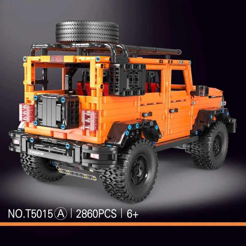 TiaGole MOC Motorized Building Block Set: Off-Road RC SUV AWD Tank 300 Car, Model T5015PF