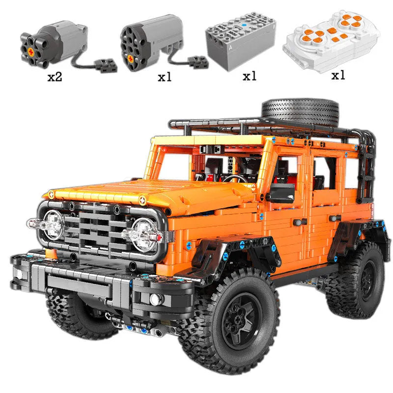 TiaGole MOC Motorized Building Block Set: Off-Road RC SUV AWD Tank 300 Car, Model T5015PF
