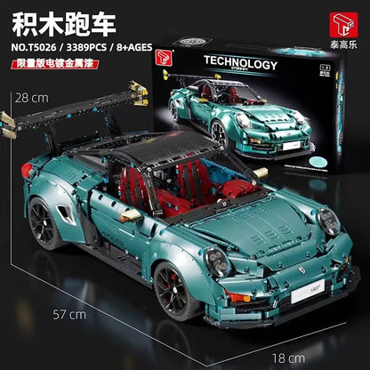TiaGole MOC Motorized Building Block Set: Porsche 911 GT2 RS Supercar T5026B