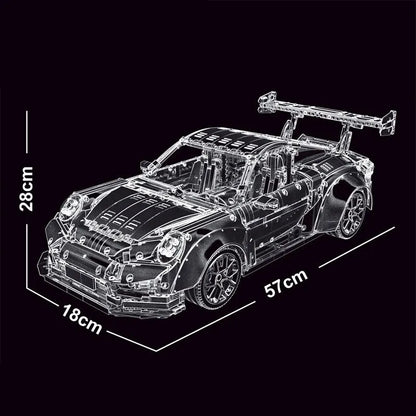 TiaGole MOC Motorized Building Block Set: Porsche 911 GT2 RS Supercar T5026B