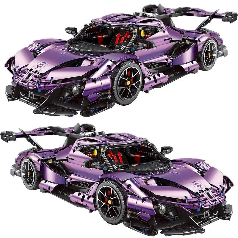 TiaGole MOC Motorized Building Block Set: RC Apollo IE Super Racing Car APP T5012B, Model T5012BPF