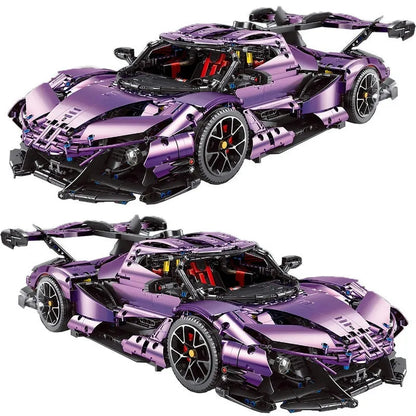 TiaGole MOC Motorized Building Block Set: RC Apollo IE Super Racing Car APP T5012B, Model T5012BPF