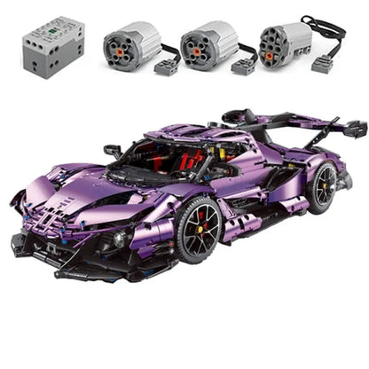 TiaGole MOC Motorized Building Block Set: RC Apollo IE Super Racing Car APP T5012B, Model T5012BPF