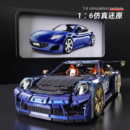 TiaGole MOC Motorized Building Block Set: RC Classic Super Sports Car T5037AP, Model T5037 APF