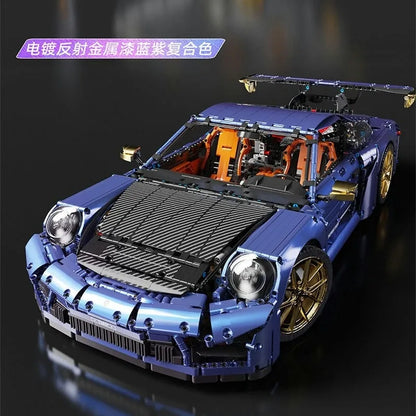 TiaGole MOC Motorized Building Block Set: RC Classic Super Sports Car T5037AP, Model T5037 APF