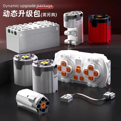 TiaGole MOC Motorized Building Block Set: RC Classic Super Sports Car T5037AP, Model T5037 APF