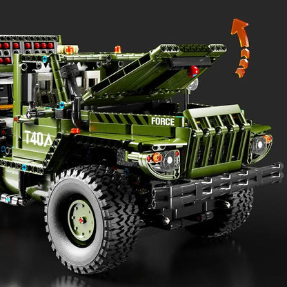 TiaGole MOC Motorized Building Block Set: RC Katyusha Rocket Launcher Car T4011, Model T4011PF