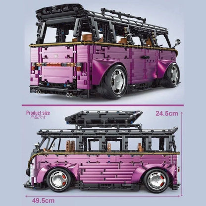 TiaGole MOC Building Block Set: RC Motorized Camper Bus Van T5022B, Model T5022BPF