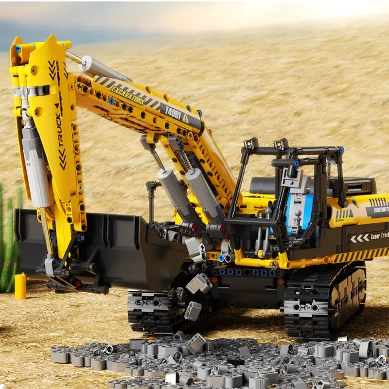 TiaGole MOC Building Block Set: RC Motorized Excavator Truck T4001