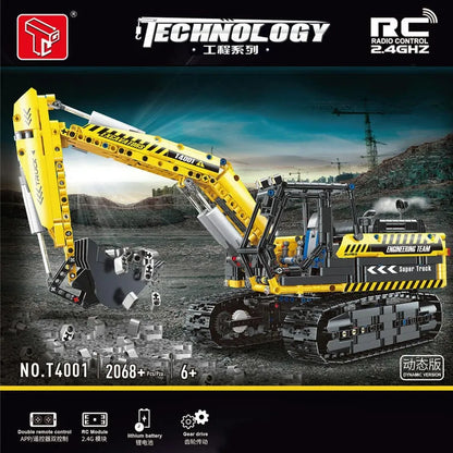 TiaGole MOC Building Block Set: RC Motorized Excavator Truck T4001