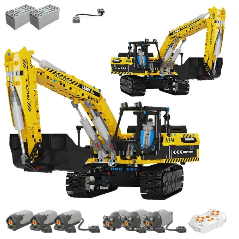 TiaGole MOC Building Block Set: RC Motorized Excavator Truck T4001
