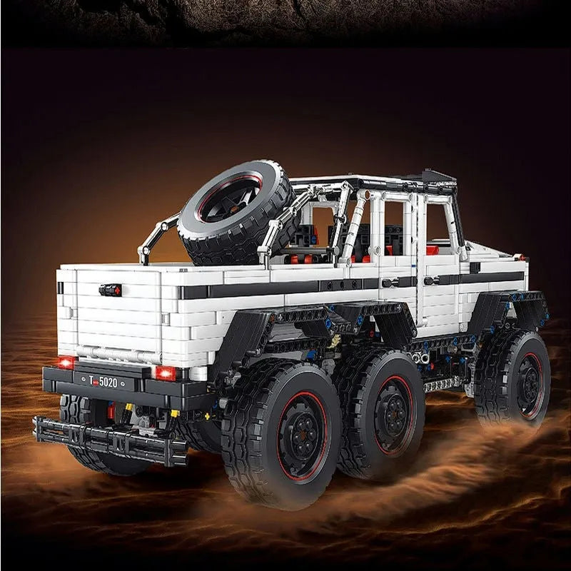 TiaGole MOC Motorized Building Block Set: RC Off-Road LAND CRUISER Truck T5020B, Model T5020BPF